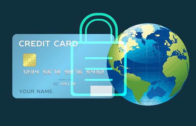 obrázek kreditní karty a Zeměkoule